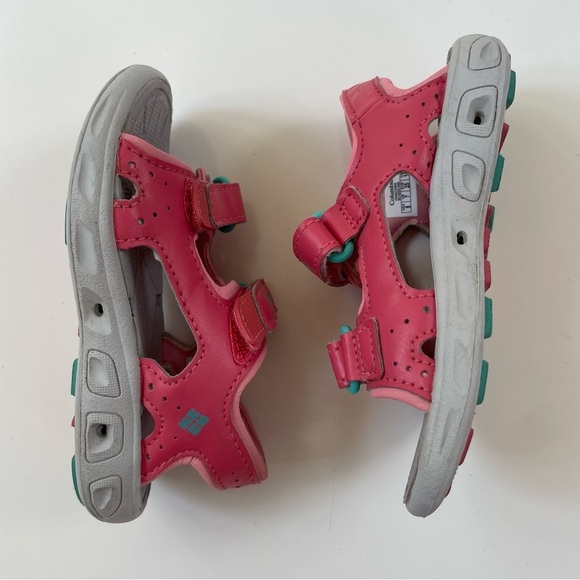 Columbia Little Kids' Pink Coral Techsun Vent Quick-Drying Sandals Size 8 - Picture 6 of 8